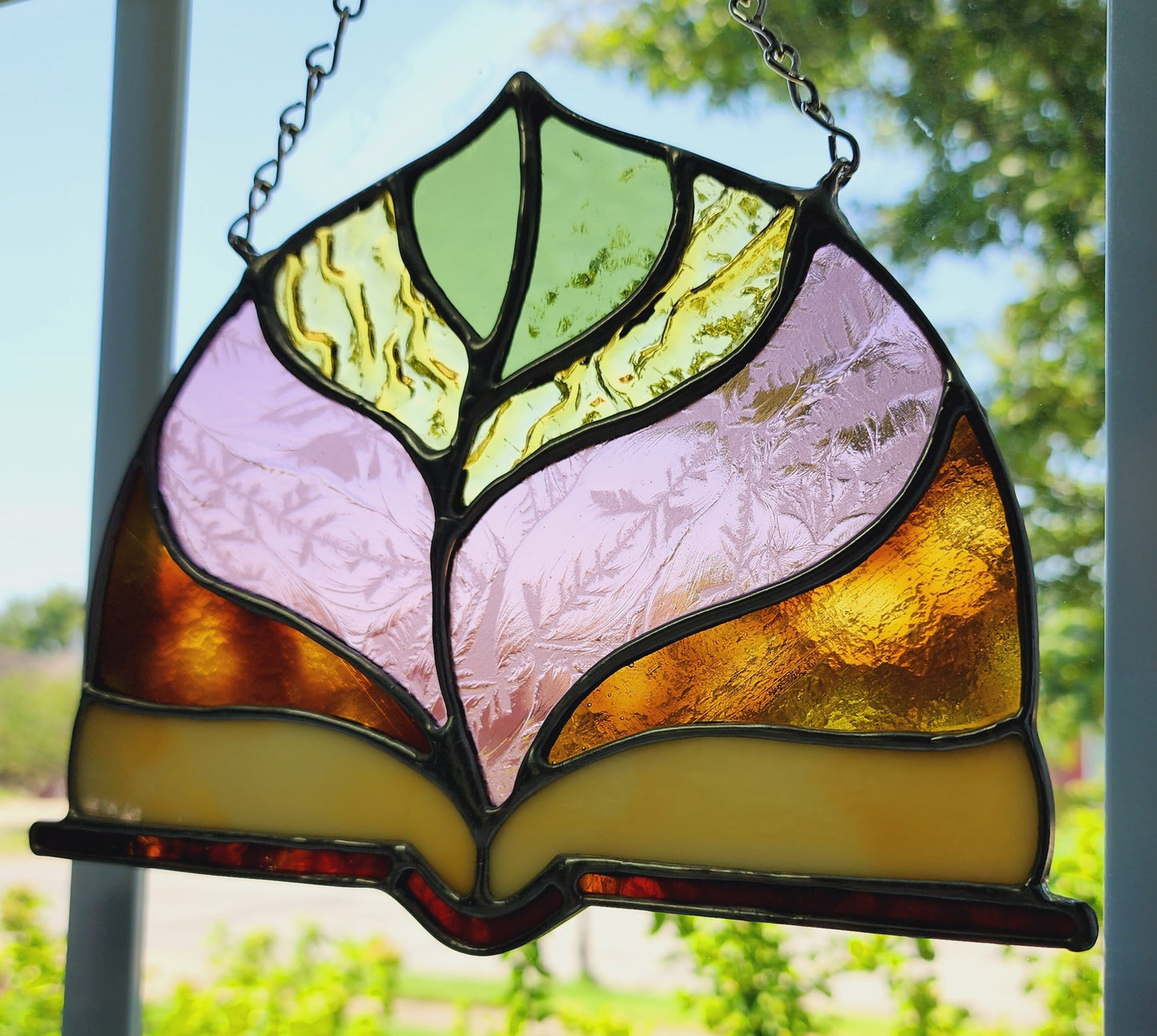 Autumn Court Stained Glass Suncatcher - Courts of Prythian Line - SJM Merch, ACOTAR Book Decor