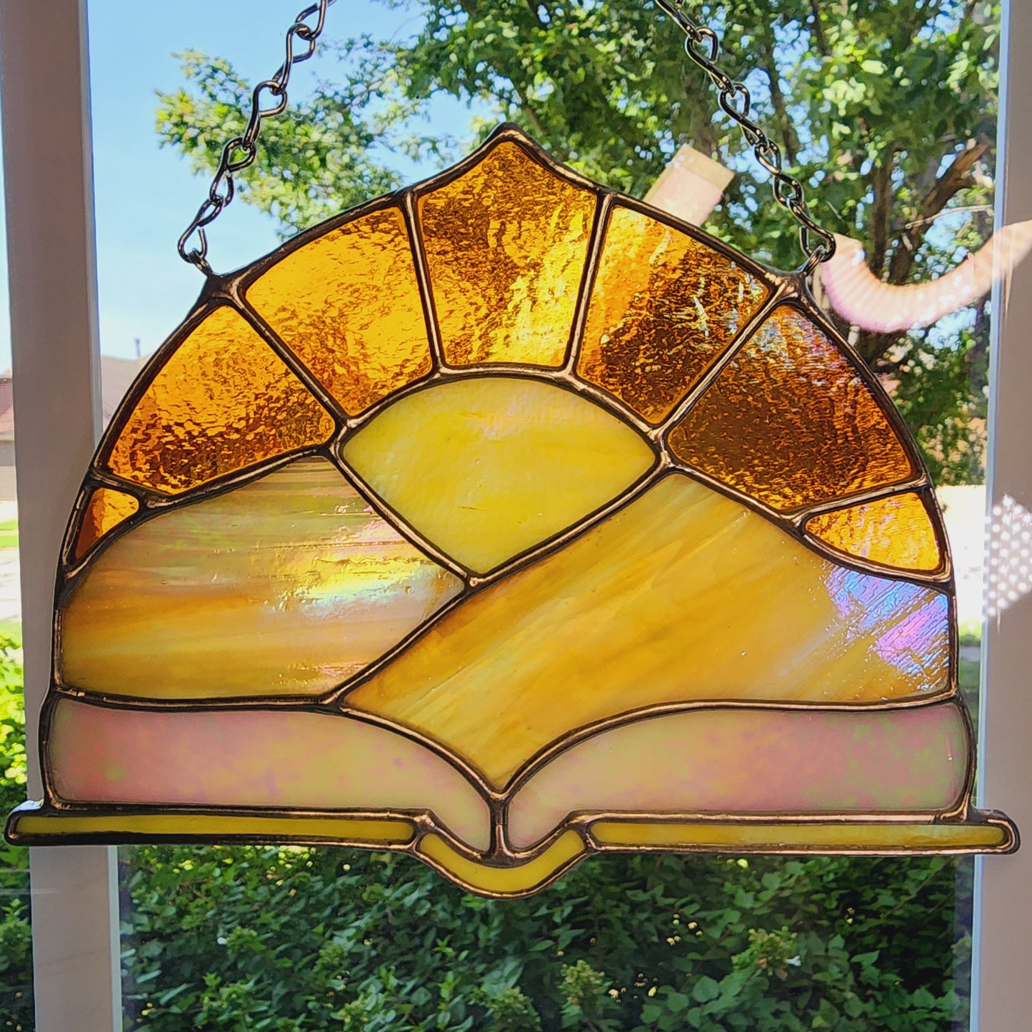 Dawn Stained Glass Suncatcher - Courts of Prythian Collection - SJM Merch, ACOTAR Book Decor