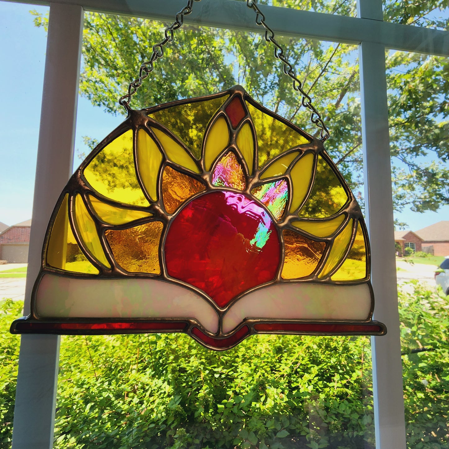 Day Court Stained Glass Suncatcher - Courts of Prythian Collection - SJM Merch, ACOTAR Book Decor