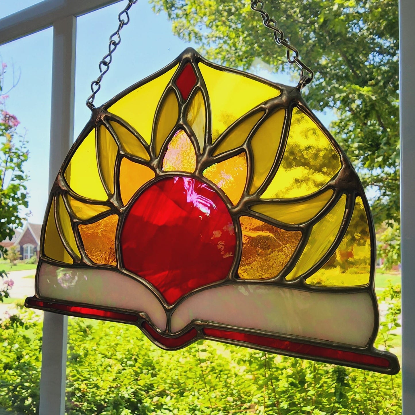 Day Court Stained Glass Suncatcher - Courts of Prythian Collection - SJM Merch, ACOTAR Book Decor