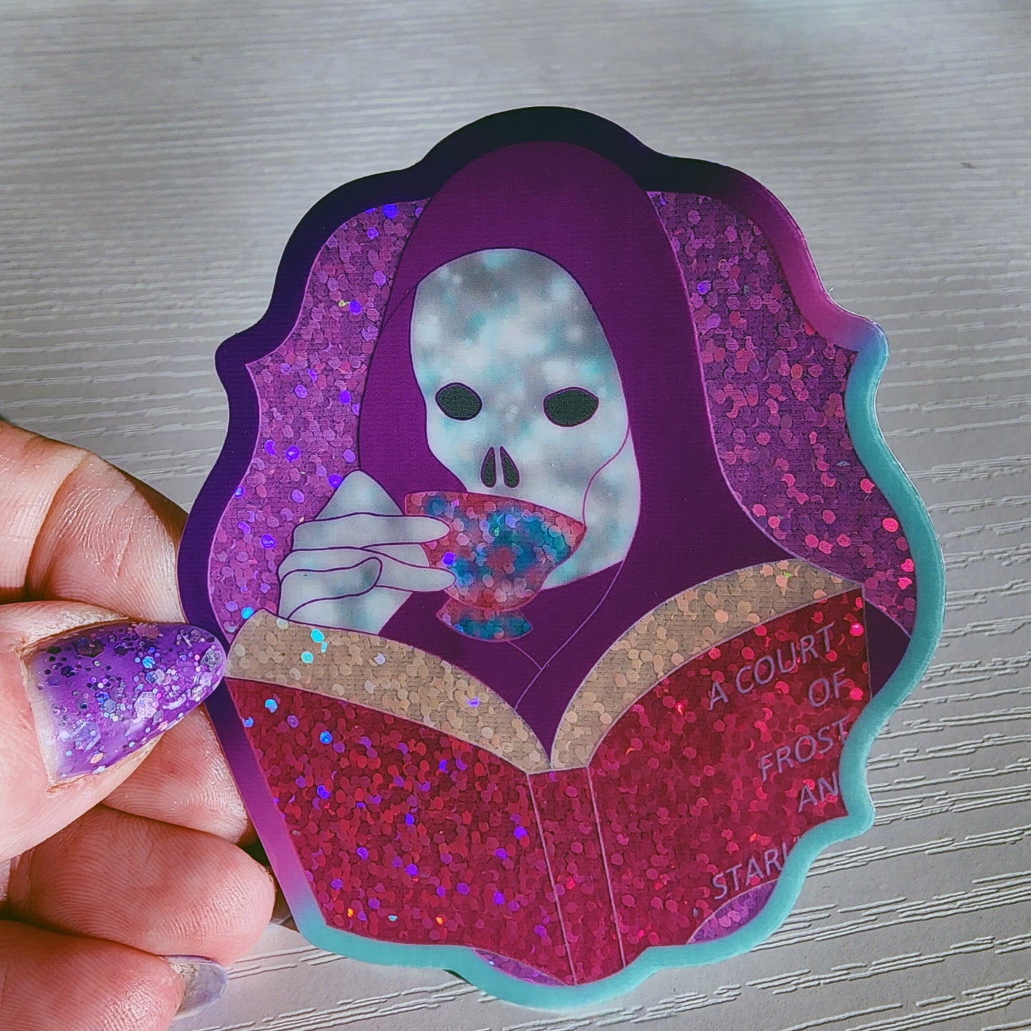 Suriel Tea Time Sticker - 3x3 inches Officially Licensed ACOTAR Merch of Sarah J Maas